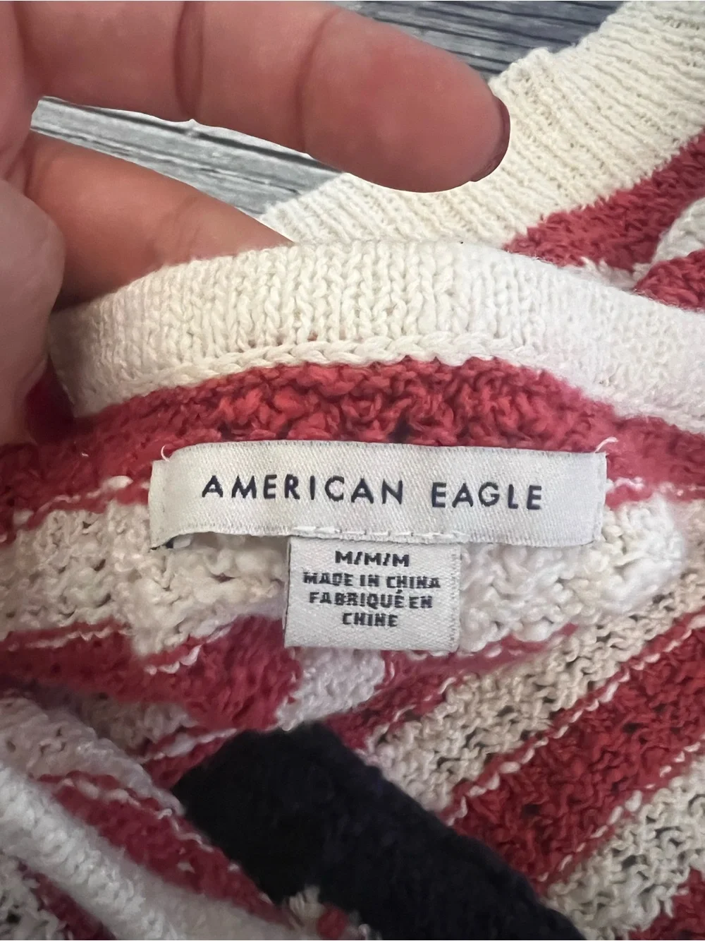 American Eagle Outfitters American Flag Knit Halter Top - Medium - Picture 3 of 8